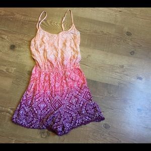 Tribal Print Ombre Romper